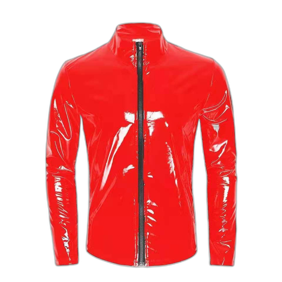 Midnight PVC Zip Jacket