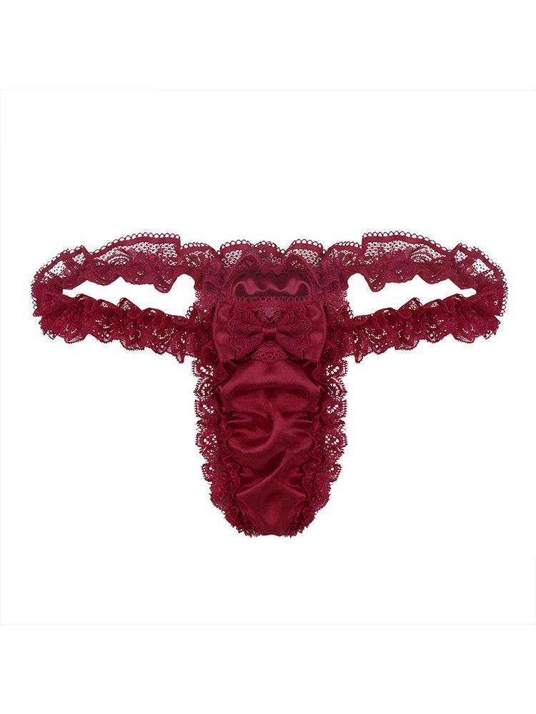 Men's Lace Sexy Spandex Thong
