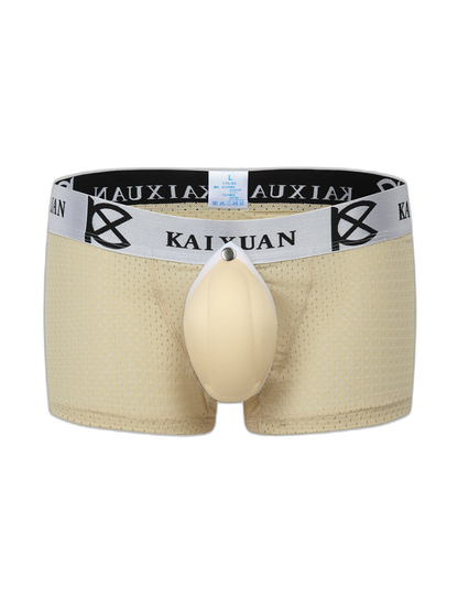 2-pack Men's Sexy Detachable Curled Cup Snap Hip Boxer Briefs