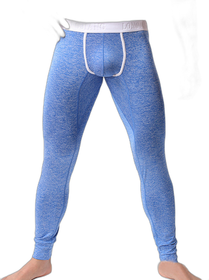 Men's U-Convex Pouch Sexy Base Layer Warm Pants Sleep Pants