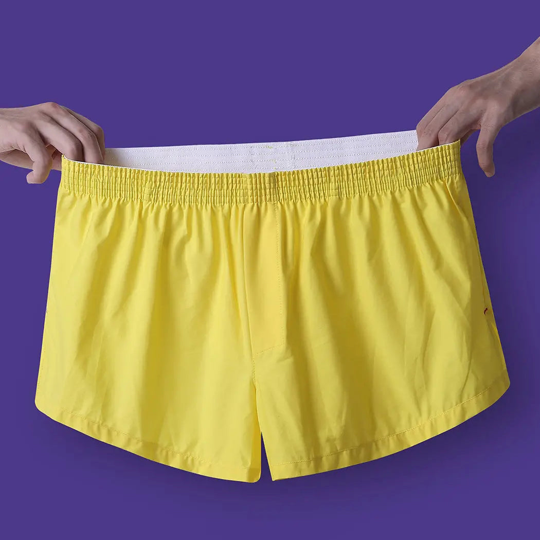 Casual Home Cotton Pouch Breathable Boxer Briefs for Men