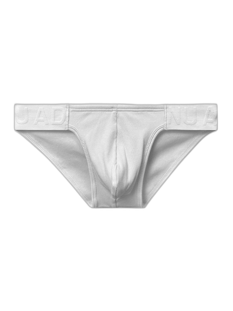 2 Pack Men's Low-Rise High-Cut Ribbed Cotton Bikini