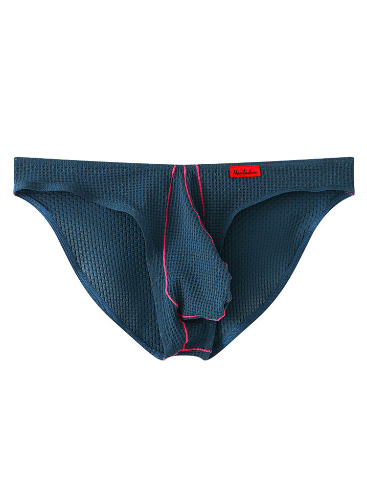 3 Pack Men's Ice Silk High-Elastic Breathable Briefs for Sports