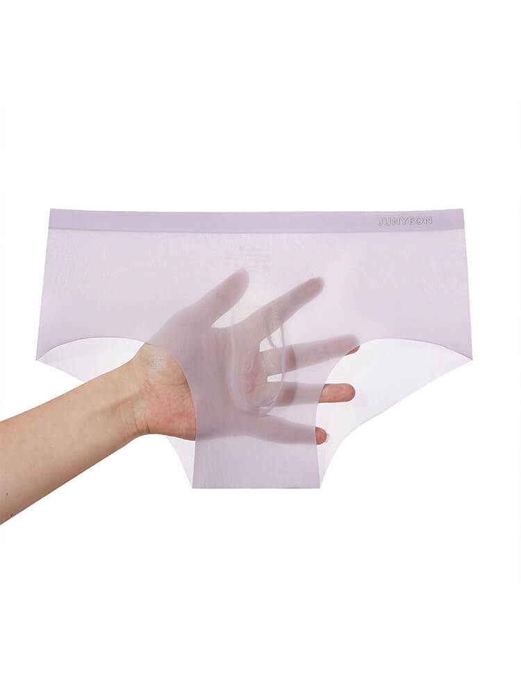 Men's Sexy Sheer Breathable Nude-Feel Ice Silk Briefs