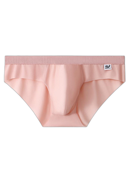 3 Pack Men's Ultra-Thin Breathable Ribbed Ice Silk Briefs