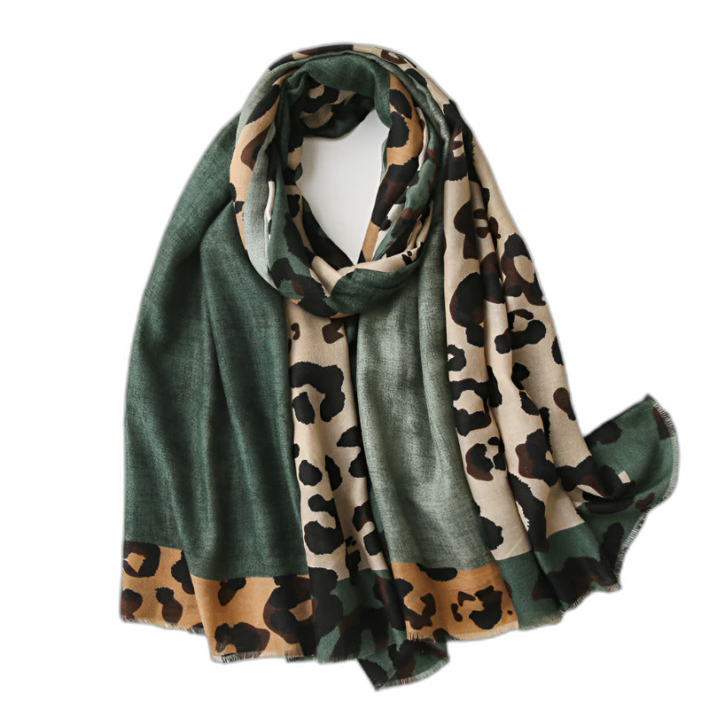 Leopard Pashmina Scarf