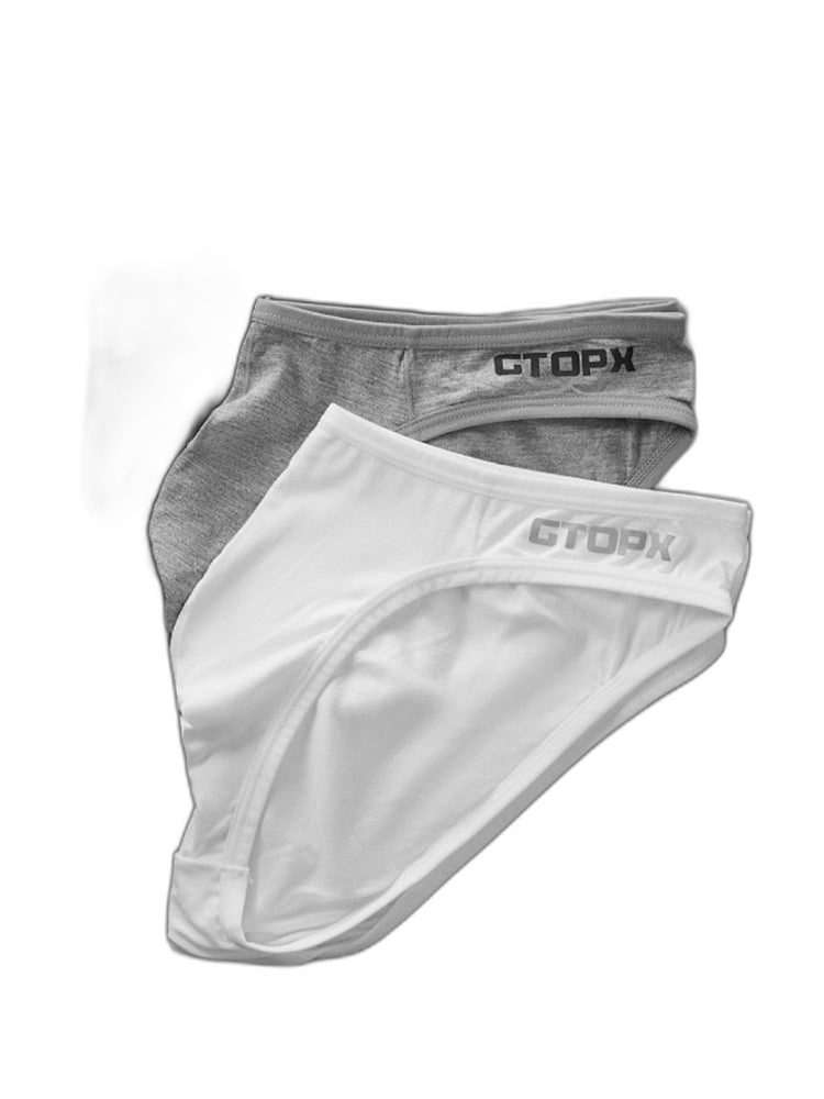 2 Pack Men's U-Shaped Pouch Single Layer Moisture-Wicking Comfortable Sexy Bikini
