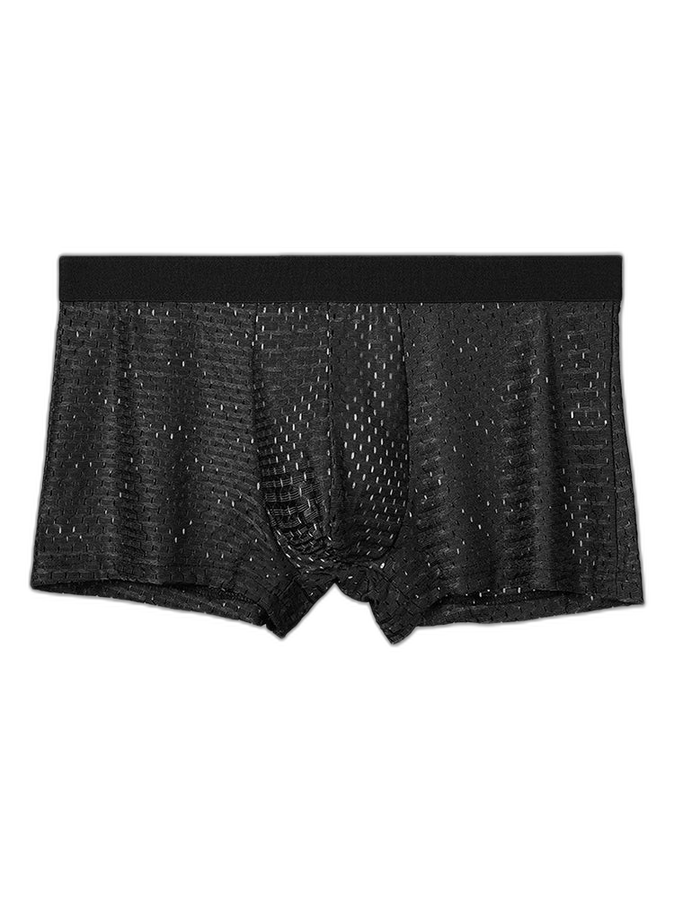 4 Pack Mesh Ice Silk Cool Fresh Men's Trunks