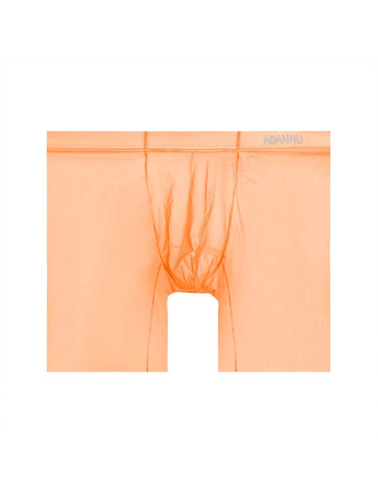 Men's Sexy Low-Rise Solid-Color Contour Pouch Boxer Briefs