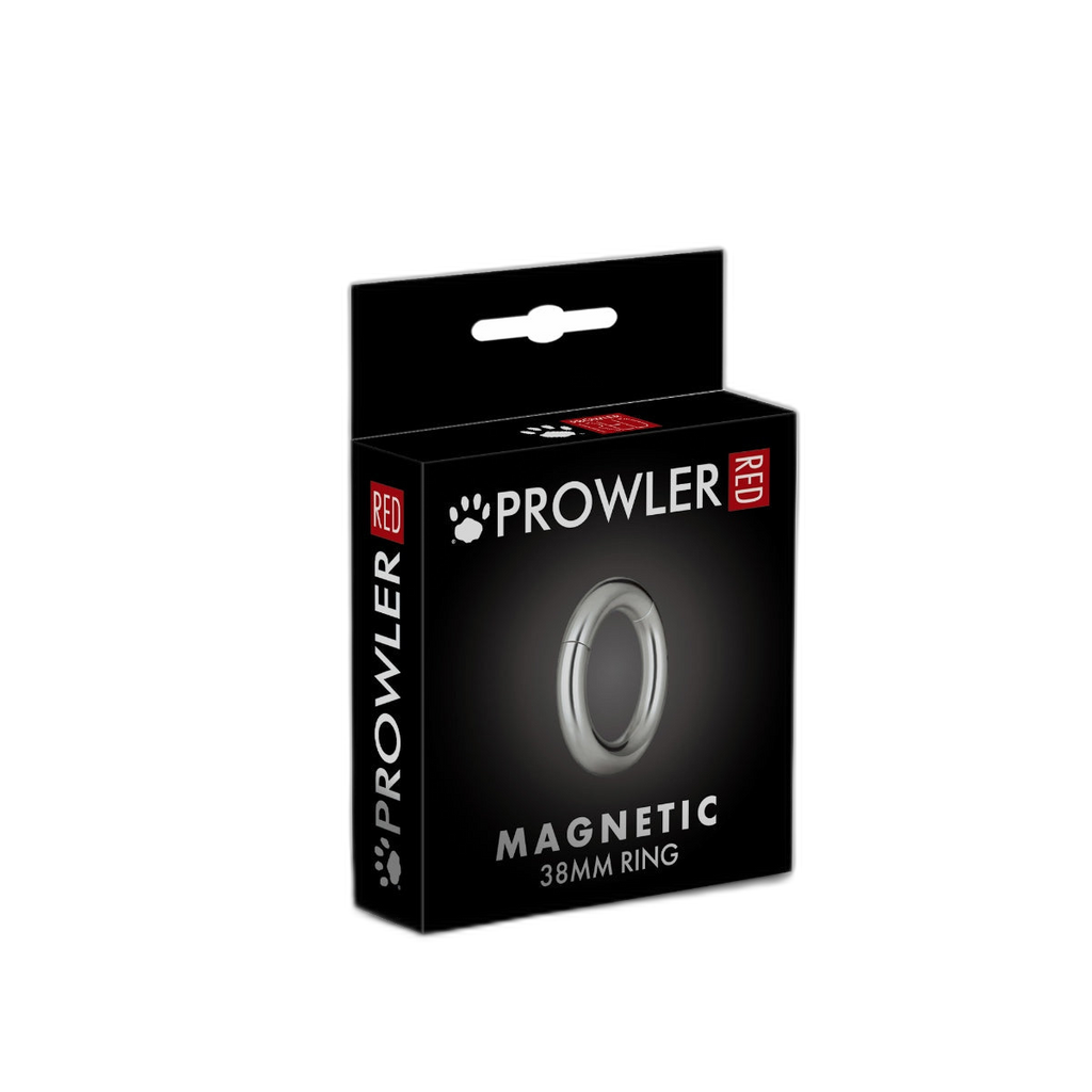 Prowler RED Magnetic Cock Ring 38mm Silver