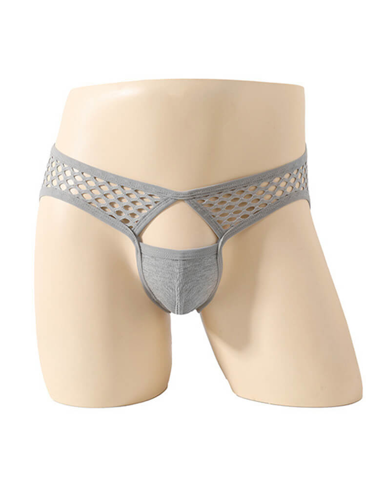 Men's Sexy See-Through Mesh Revealing Buttocks Thong