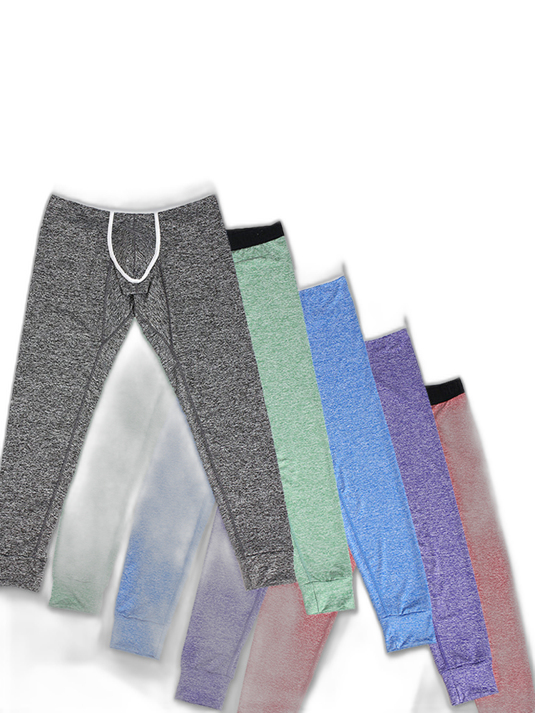 Men's U-Convex Pouch Sexy Base Layer Warm Pants Sleep Pants