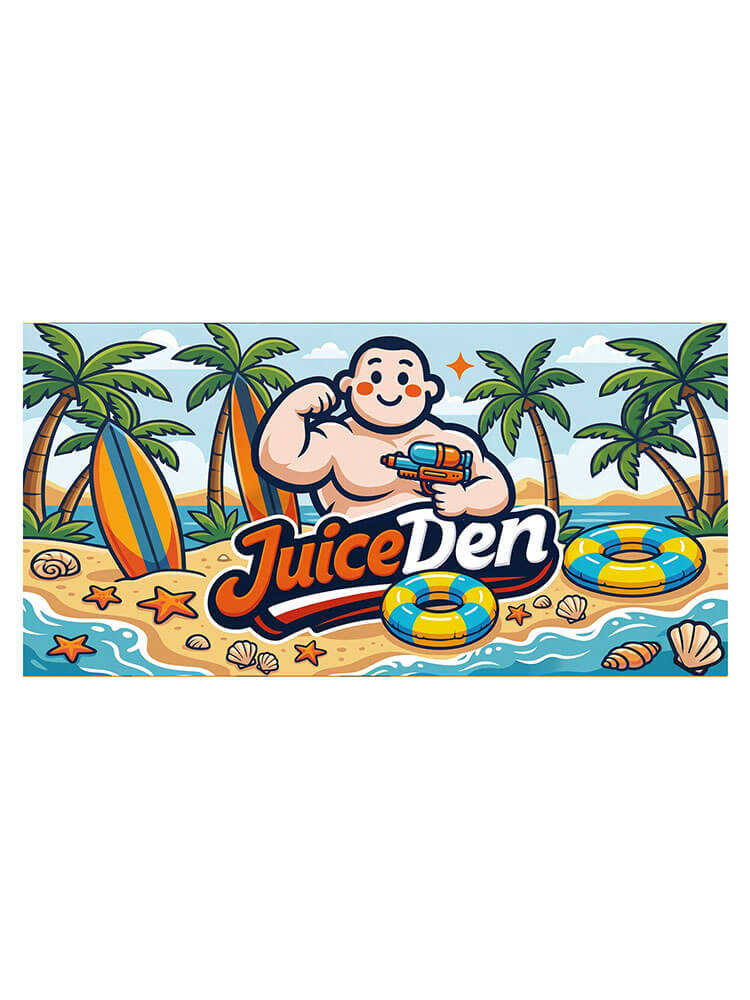 Men's Cartoon Print Thick Polyester Beach Towel