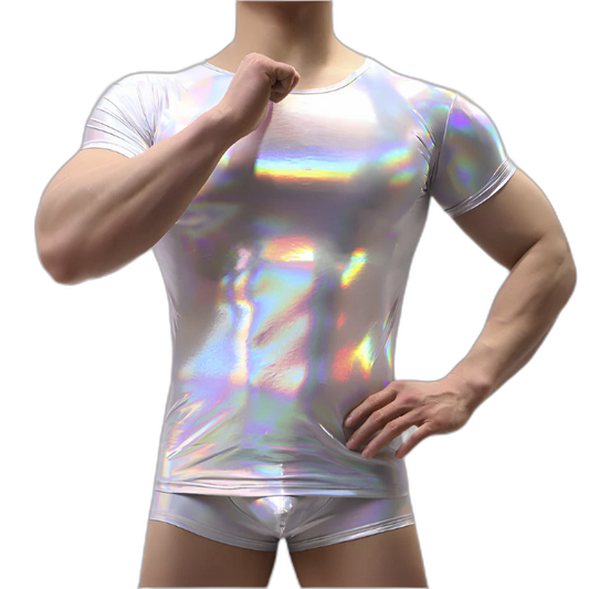 Metallic Shiny Clubwear Tee