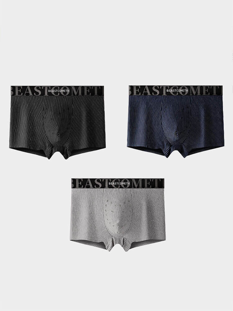Men's Antibacterial Massage Cotton Boxer Briefs