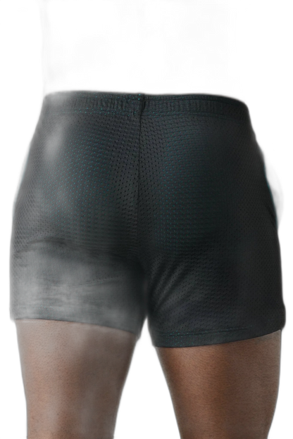 VARSITY Shorts - Black & Teal