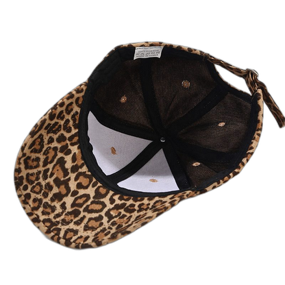 Adjustable Leopard Print Cap