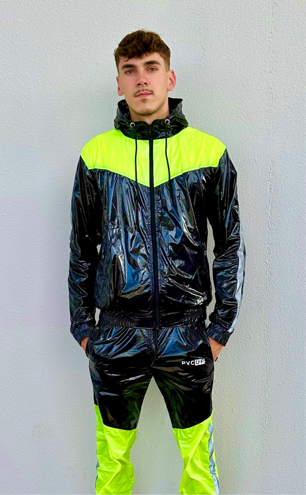 SUIT UP - black / neon / reflective - JACKET - NYLON