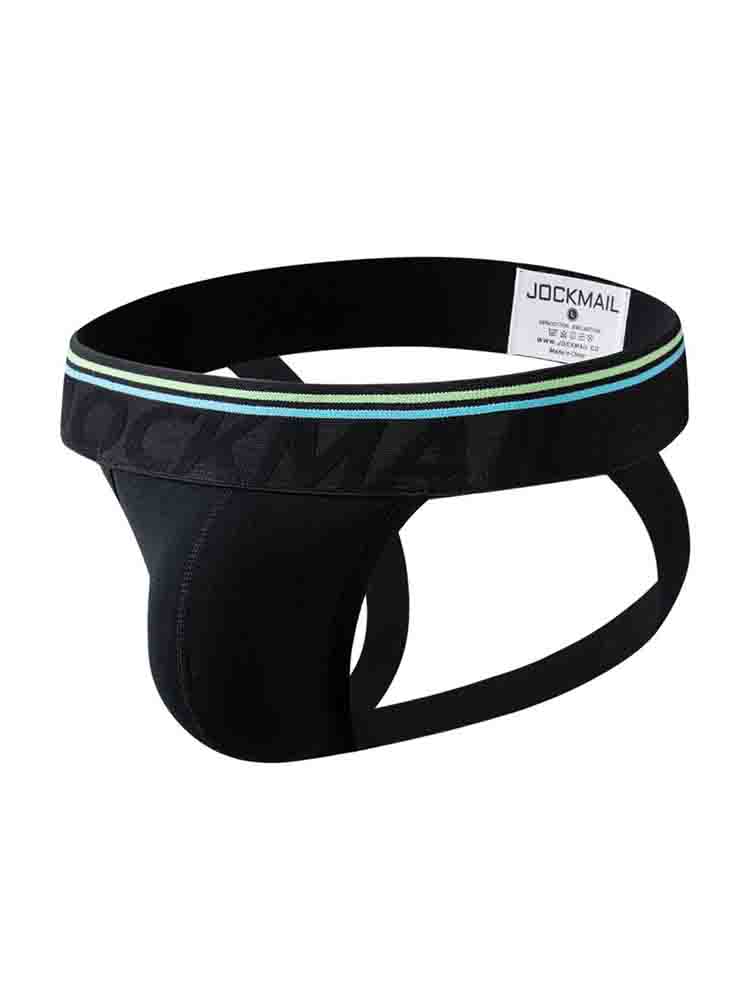 Men's Solid Color Low Rise Cotton Jockstrap