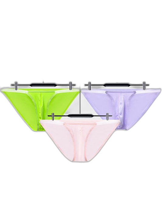 2 Pack Men's Breathable Low-Rise Ultra-Soft Modal Bikini