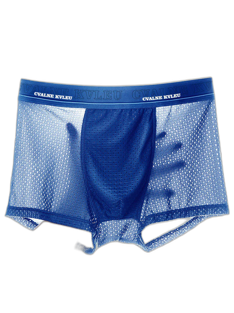 4 Pack Mesh Breathable Ice Silk Underwear Boxer