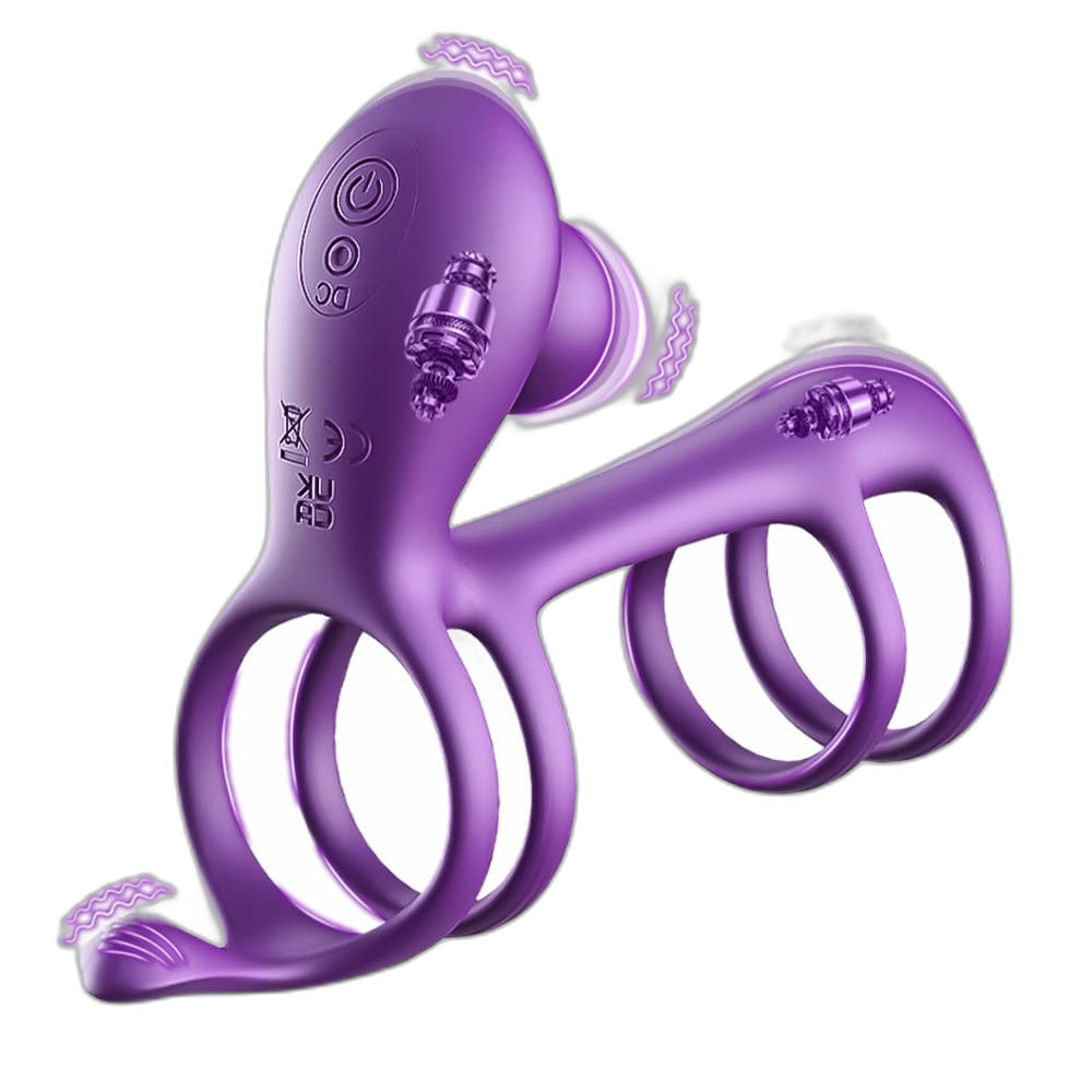 Morgana - Four-Ring Vibrating Cock Ring