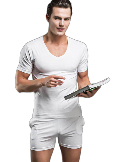 Solid Color Modal Home Boxers for Men
