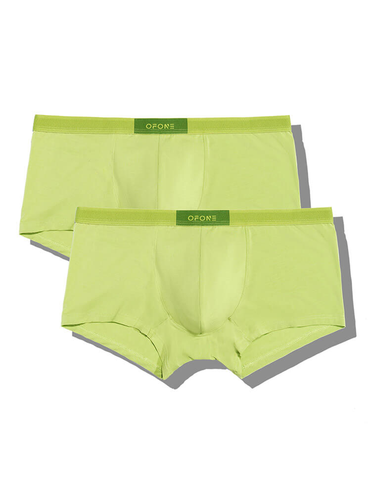 Men's Dopamine Candy Color Elastic Trunks