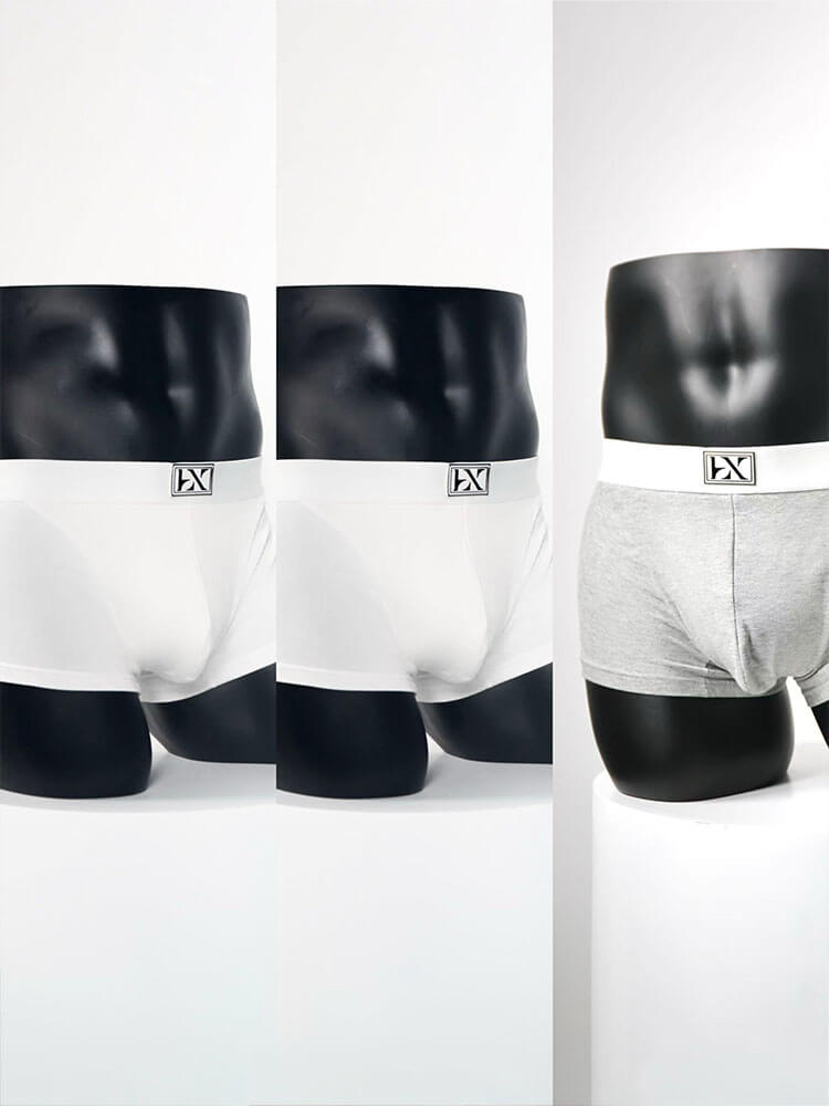 3-Pack Men's Low-Rise Sexy Soft Cotton Boxer Briefs