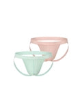 Men's Sexy Solid-Color Sports Double Nylon Thong