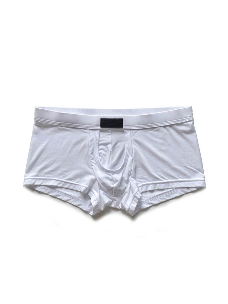 D.M Men's Sexy Exposed Pouch Modal Boxer Briefs