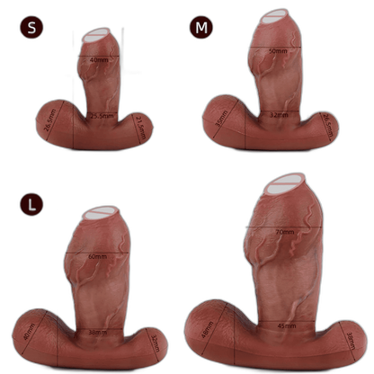Realistic Pleasure – Anal Vibrator  – Realistic Silicone Dildo
