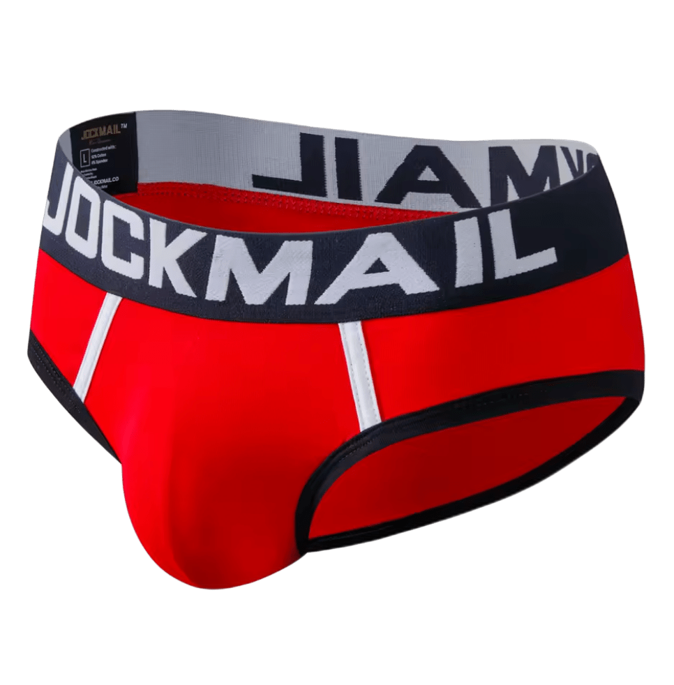 Jockmail Classic Briefs Black/Red