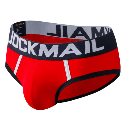 Jockmail Classic Briefs Black/Red