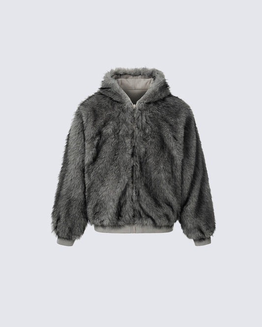 American High-Street Reversible Fleece Flight Jacket