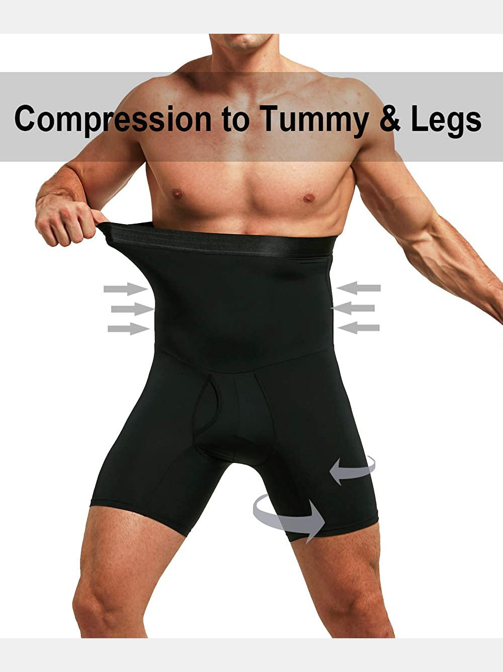 Men's Butt Lift Boxer Briefs with Fly