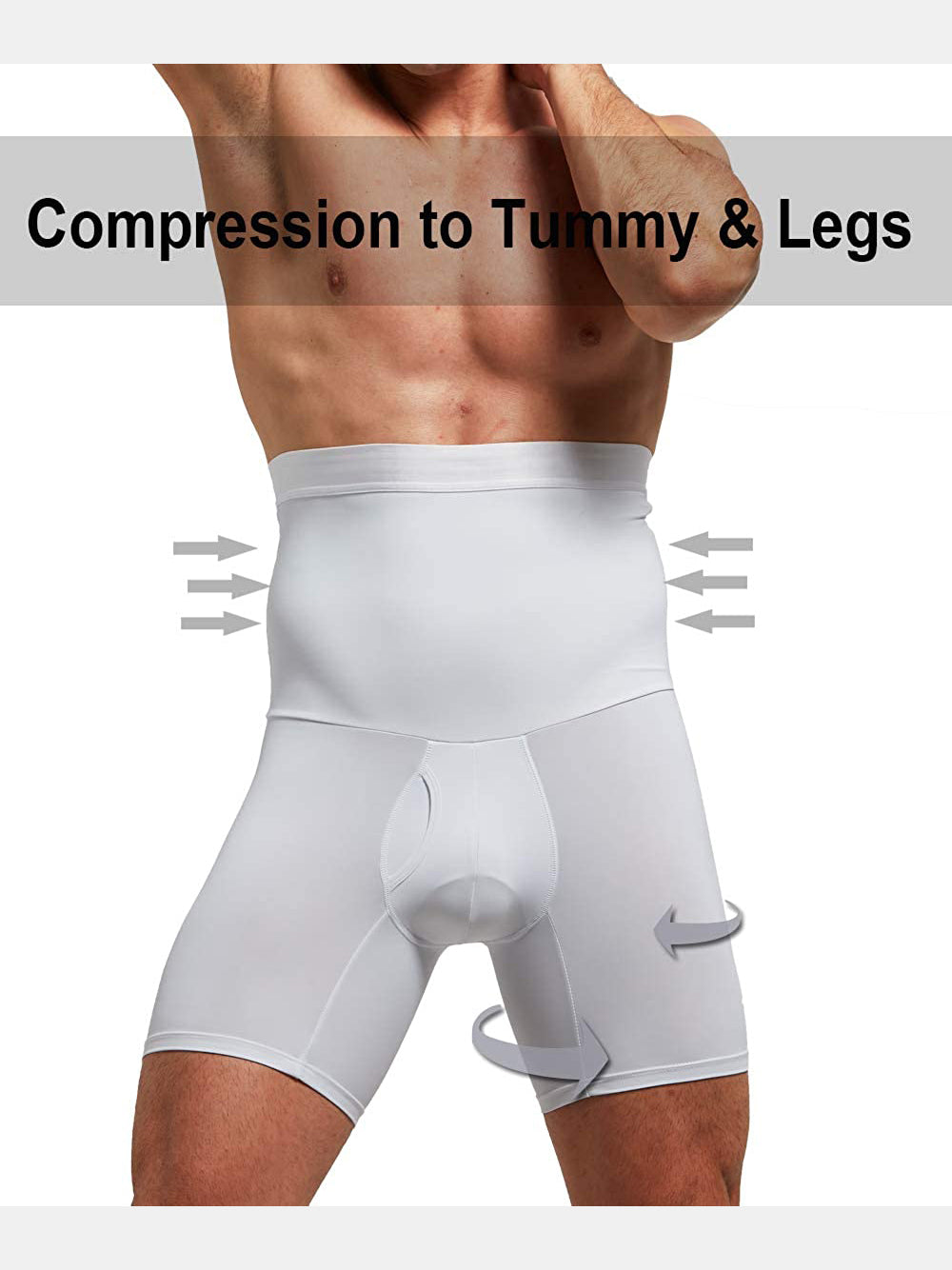 Men's Butt Lift Boxer Briefs with Fly