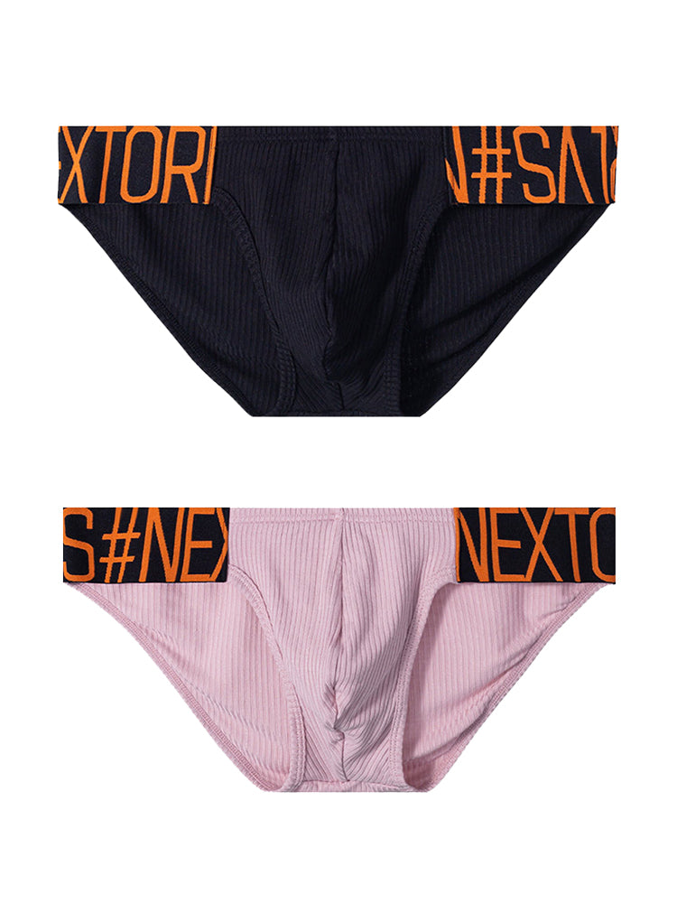 2 Pack Men’s Wide Waistband Big Pouch Briefs