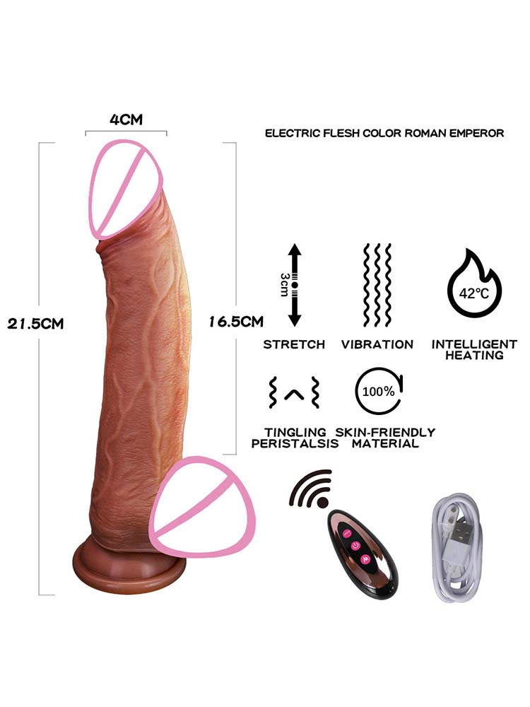 Silicone Fully Automatic Retractable Dildo