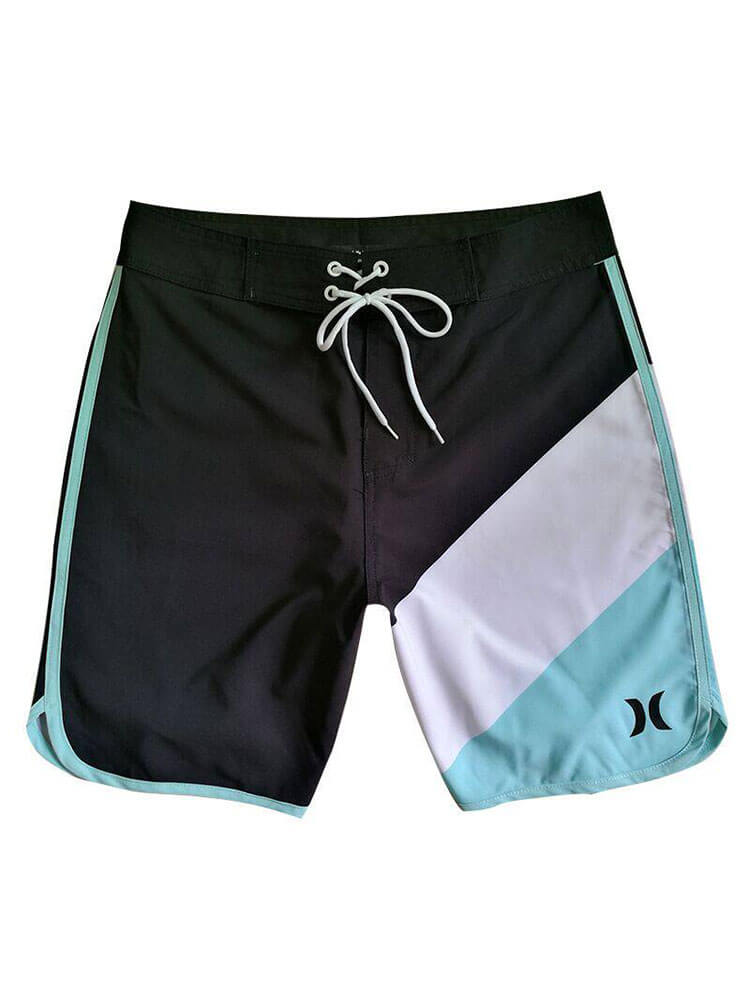 Men's Printed Bodybuilding Beach Drawstring Shorts