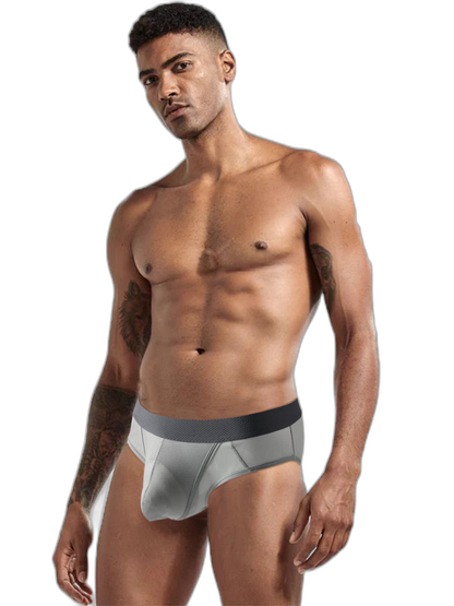 3 Pack Men's Low-Rise Mesh Briefs with Breathable Support & Convenience Fly