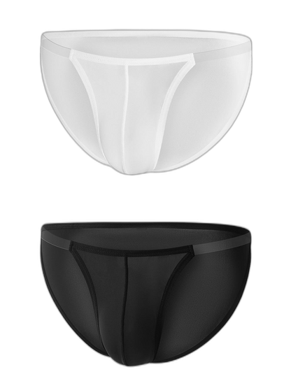 Sexy Spliced Transparent Belt Bikini For Men