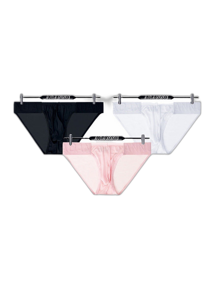 3 Pack Sexy Sheer Low-Rise Men's Bikini
