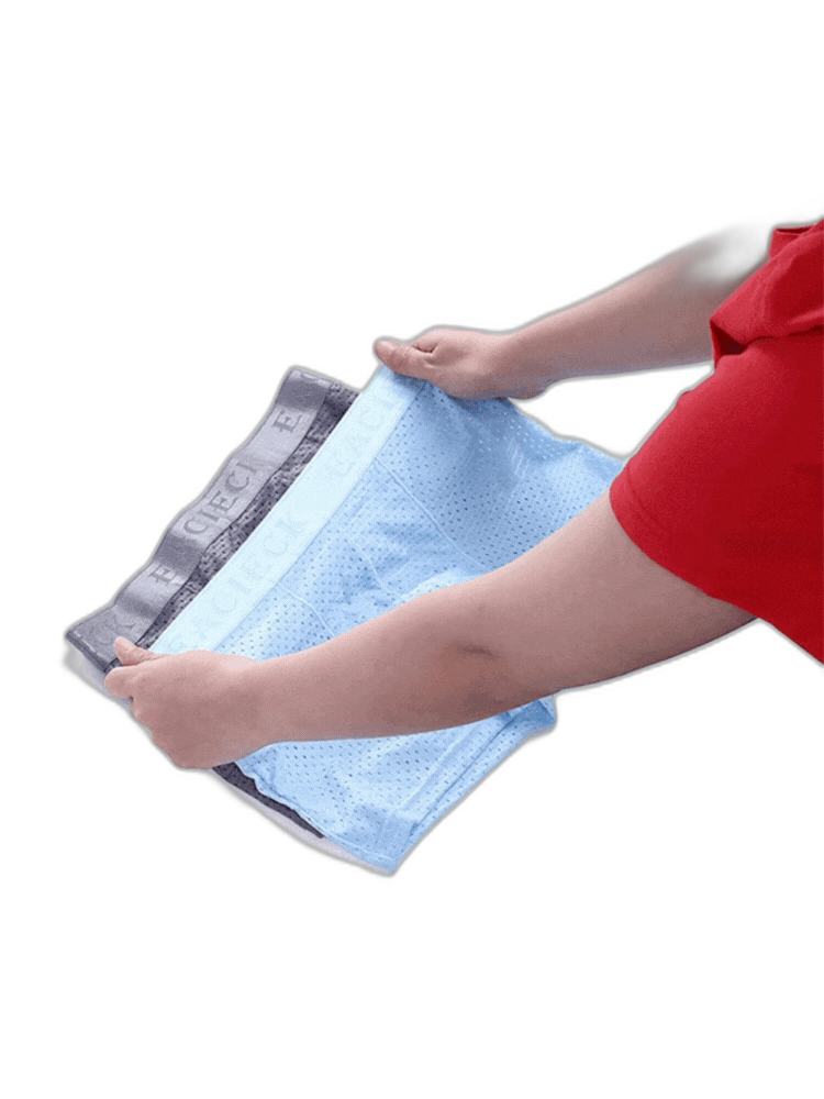 3Pcs Men's Mesh Thin Ice Silk Underwear