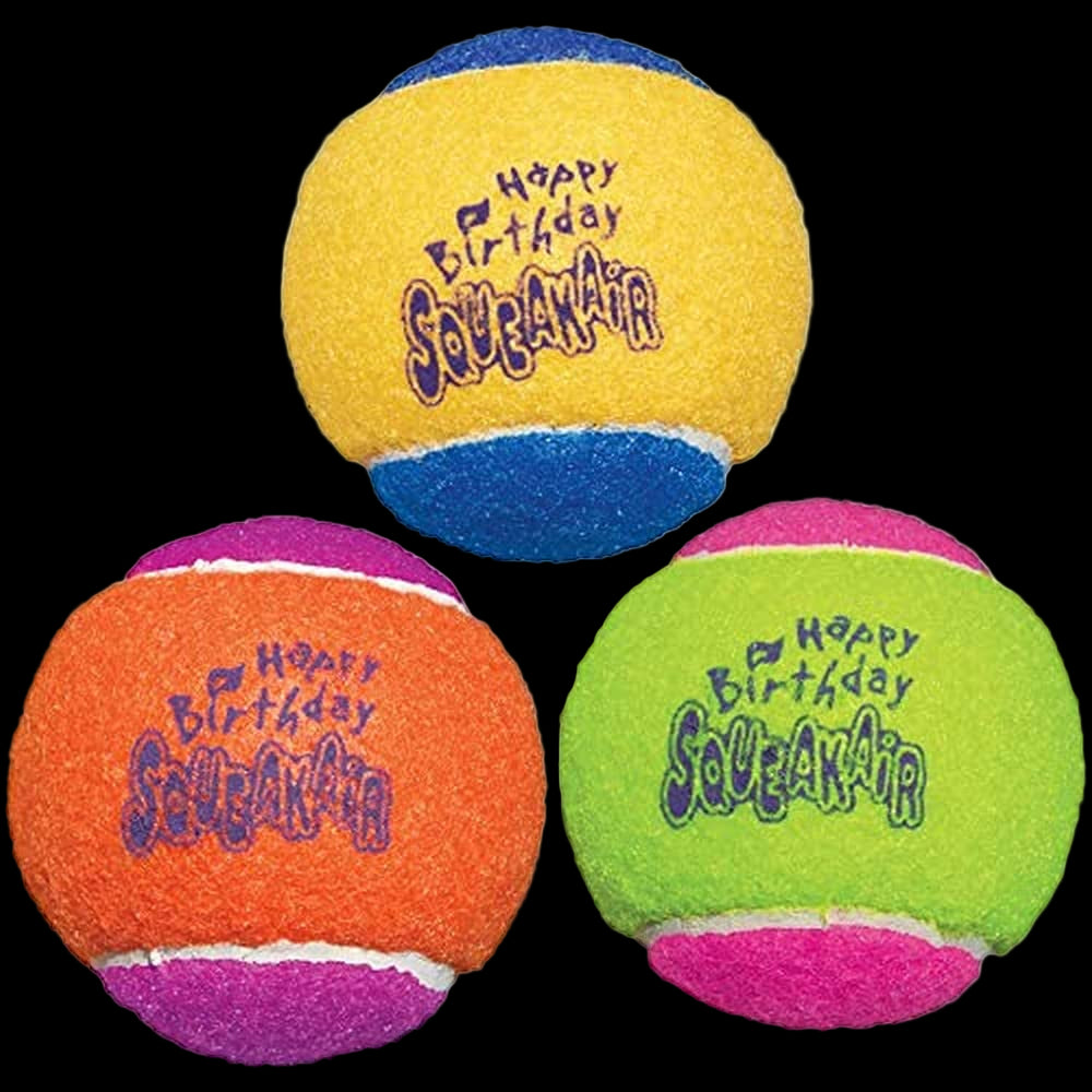 KONG Squeakair Birthday Ball (3 Pack)