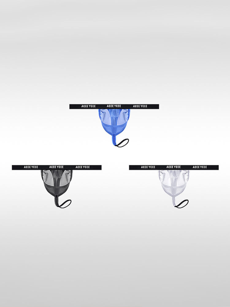 Men's Sexy Sheer Scrotal Support & Lifting Thong