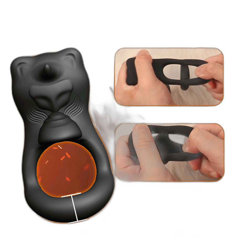Bull Cock Ring - Vibrating Cock Ring - Double Penetration Cock and Ball Ring