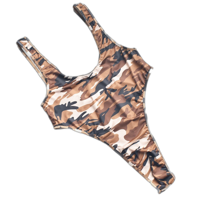 Camo Thong Bodysuit