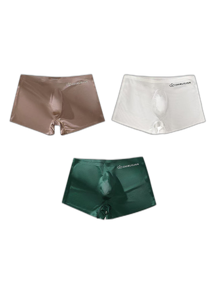 2-pack Men's Translucent Seamless 3D Pocket Trunks