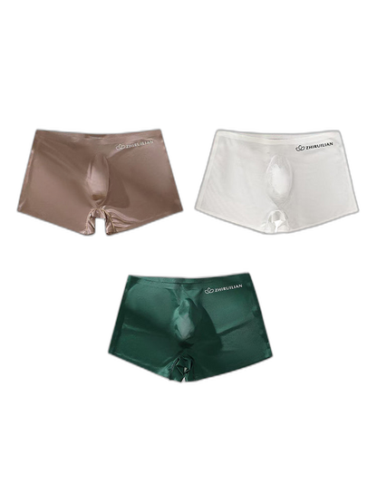 2-pack Men's Translucent Seamless 3D Pocket Trunks